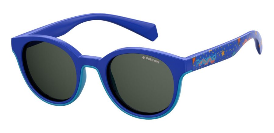 Детские очки POLAROID PLD 8036/S BLUE солнцезащитные купить
